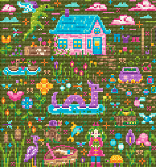 Swamp Magic | Pixel Charted | Ready To Ship