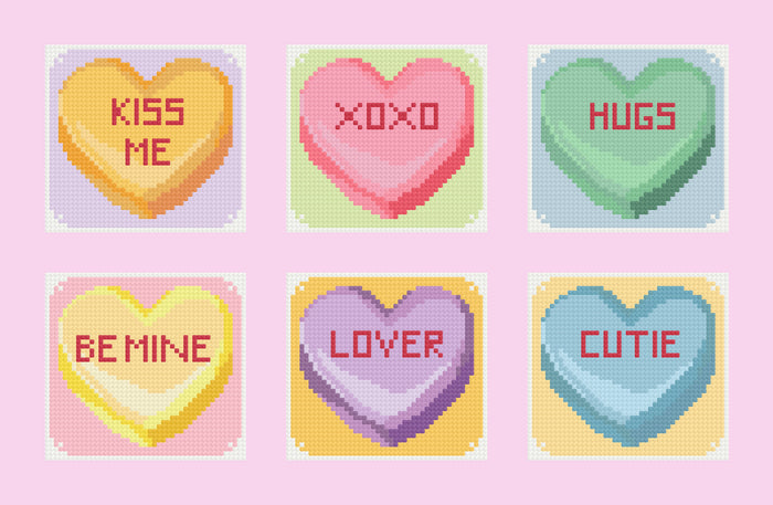 Sweet | Minis | Pixel Charted | Ready To Ship