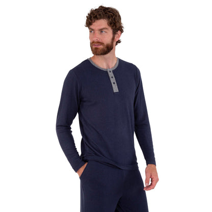 T-shirt manches longues Homme Marine