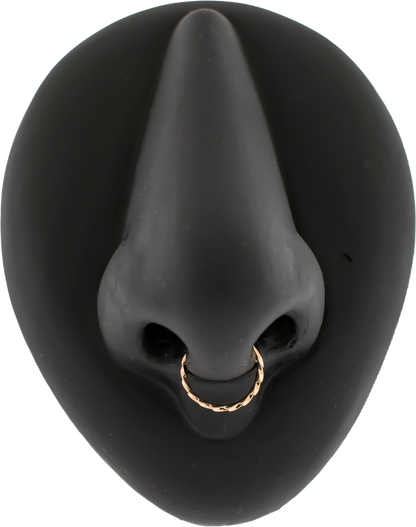Thalina - 14Kt Gold Hinged Ring - Twisted design - Khrysos Jewelry