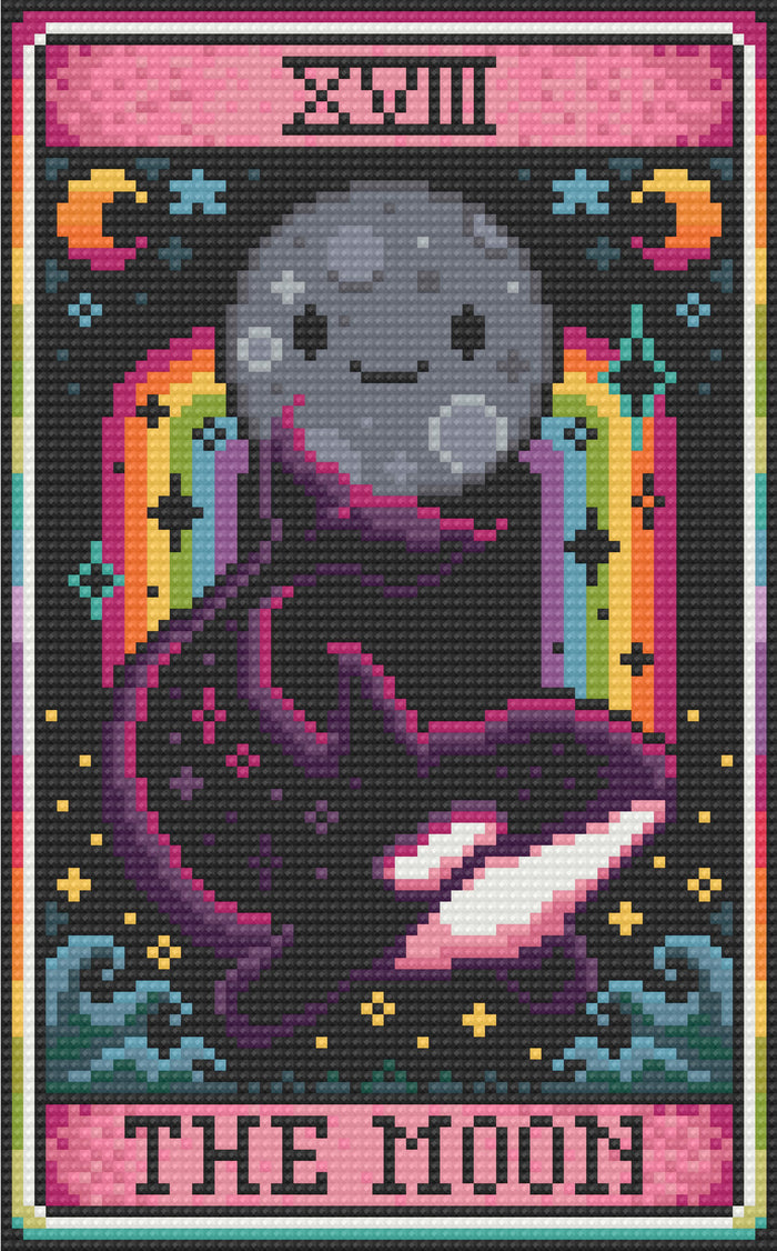 The Moon XVIII | Pixel Charted | Ready To Ship