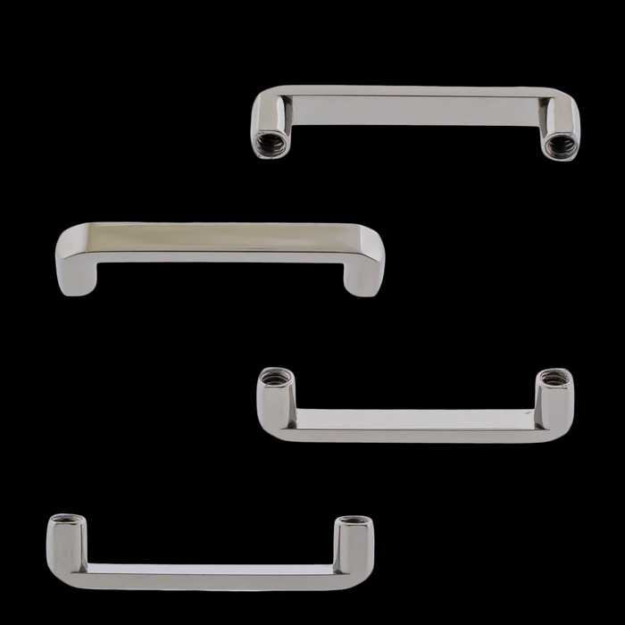 Titanium Internally Threaded Flat Surface Barbell – Bar Only - Khrysos Jewelry
