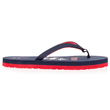 Tongs Enfant Football Marine