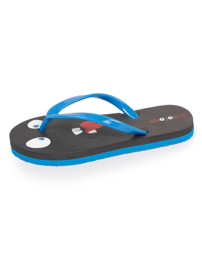 Tongs Enfant Monstre Gris/Bleu