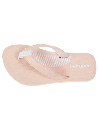 Tongs Femme bicolore yoga Beige