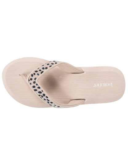 Tongs Femme yoga jungle Léopard beige