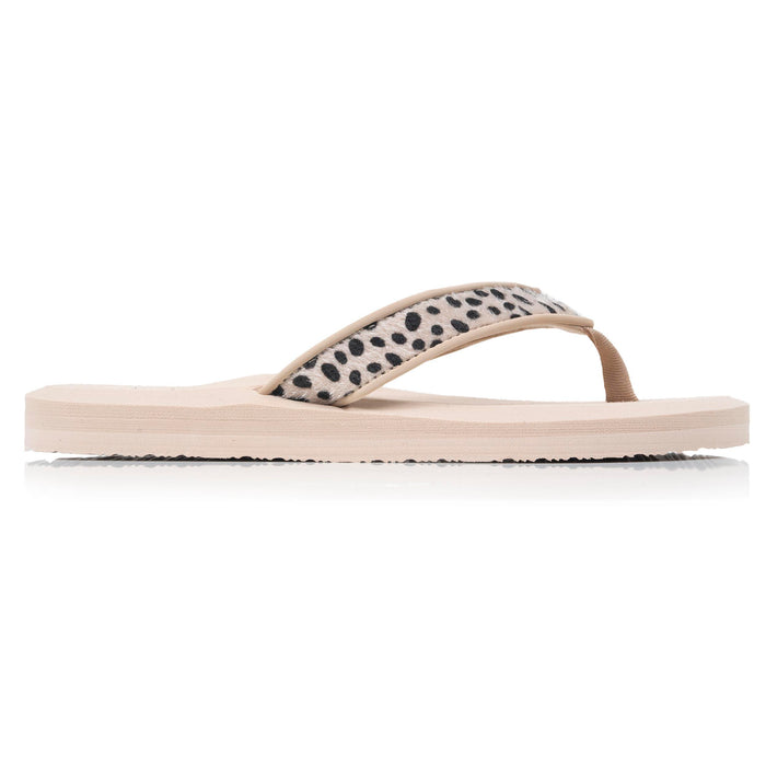 Tongs Femme yoga jungle Léopard beige