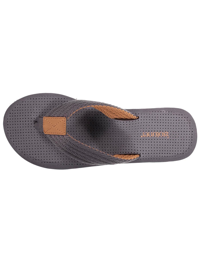 Tongs Homme tige corde Gris