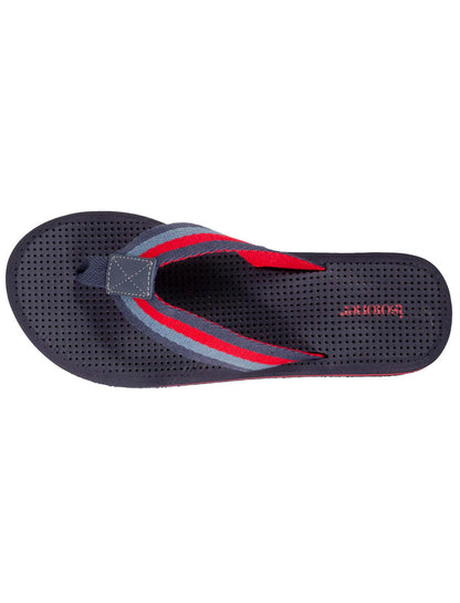 Tongs tige large Homme rayure Marine