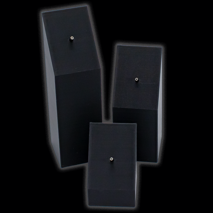 Tower Display Stand Set- 3 Pcs- 16G Threaded Ends - Khrysos Jewelry