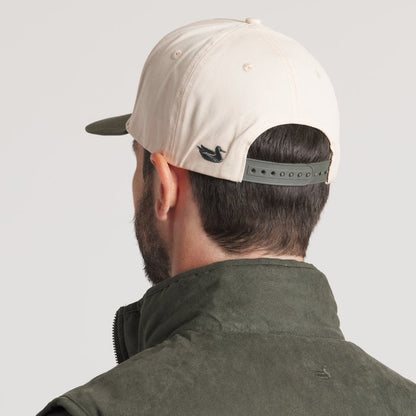 Hunter Green & White Twill | On Model Back