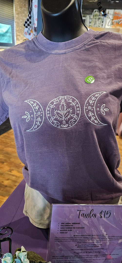 Triple Moon Embroidered Tee