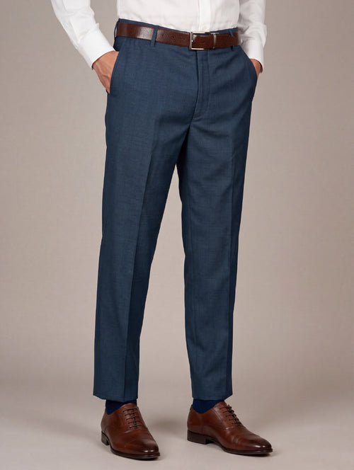Trivero Blue Tailored Fit Trouser