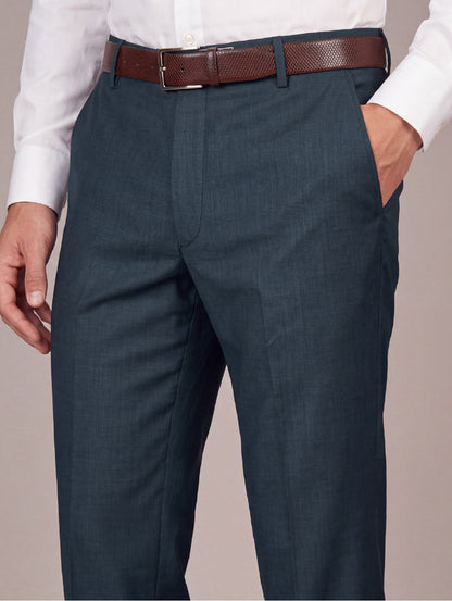 Trivero Blue Tailored Fit Trouser