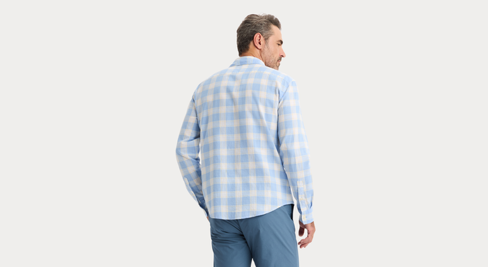 View of model wearing Piedra Ultimate Shirt, Regular Fit.