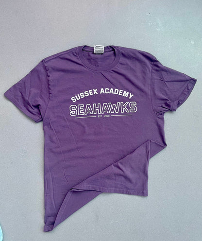 Unisex Short Sleeve College Style