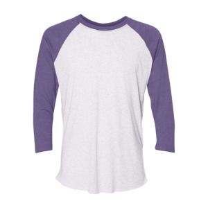 S / Heather White / Purple Rush