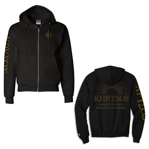 Unisex Zip Up Heavy Weight Hoodie - Khrysos Jewelry