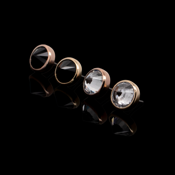 Valen - 14kt Gold Threadless End - Khrysos Jewelry
