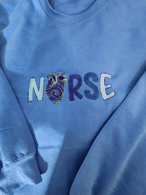 VanGogh Inspired Heart Nurse Hoodie