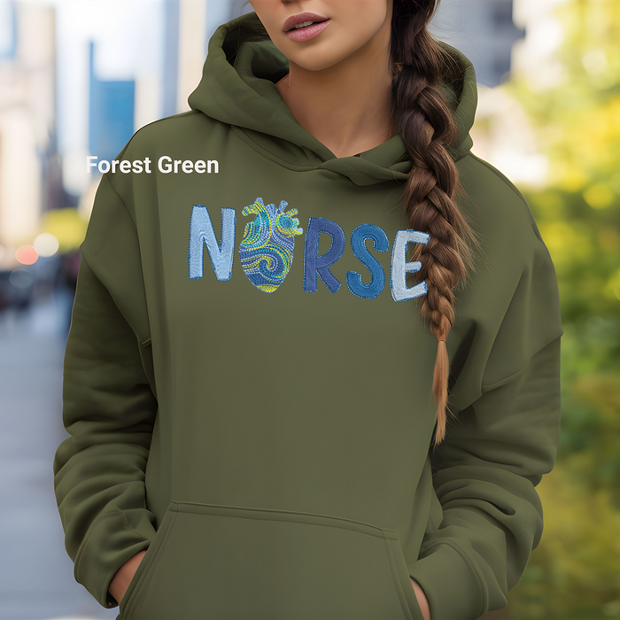VanGogh Inspired Heart Nurse Hoodie