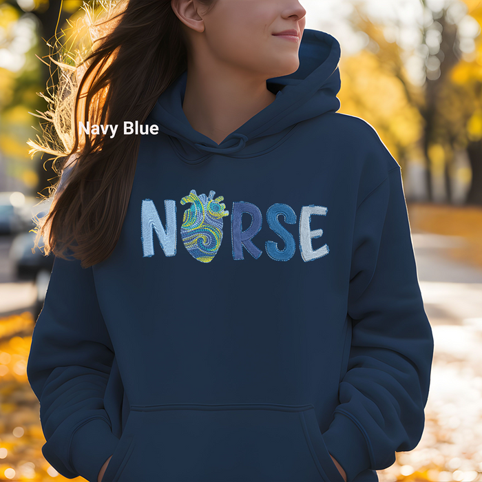 VanGogh Inspired Heart Nurse Hoodie
