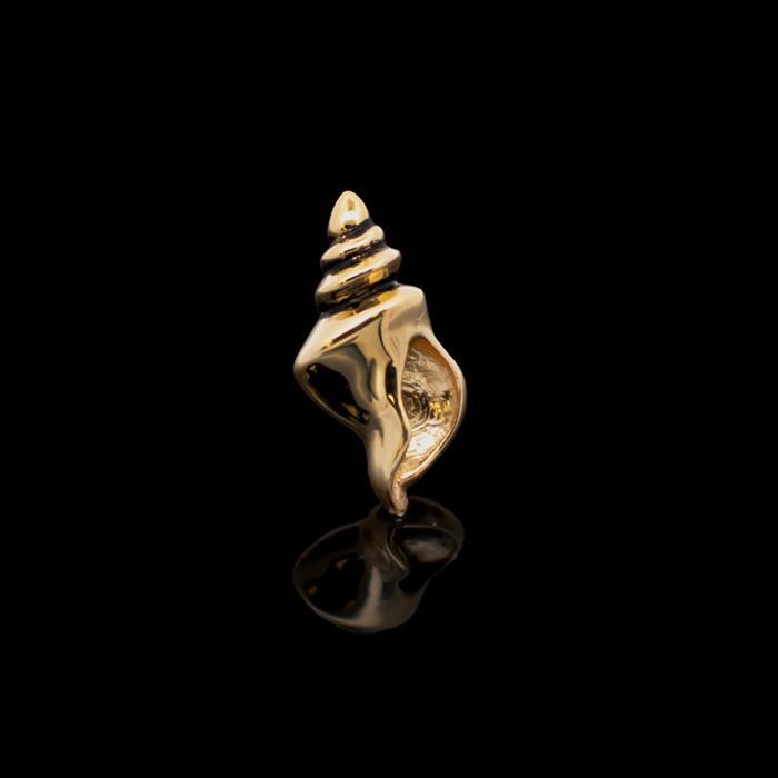 Vela - 18kt Gold Threadless End - Khrysos Jewelry
