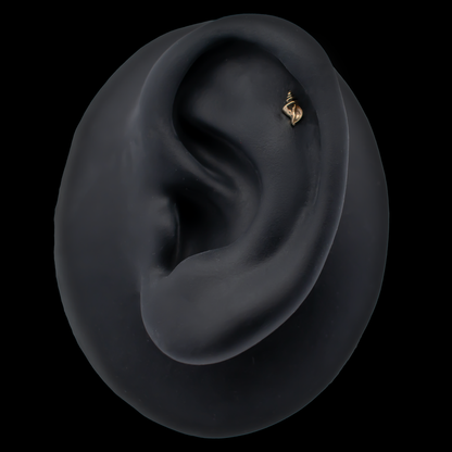 Vela - 18kt Gold Threadless End - Khrysos Jewelry
