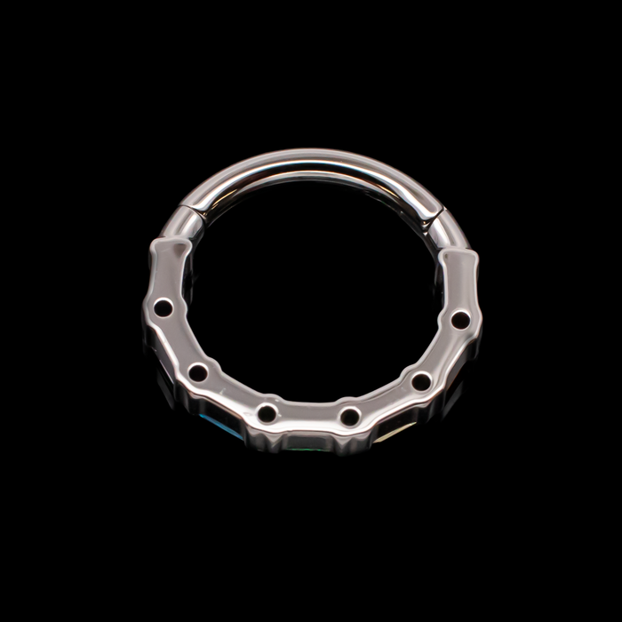 Victoria - Rainbow Hinged Ring - Khrysos Jewelry
