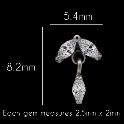 Virelle - 16G Internally Threaded End - Khrysos Jewelry