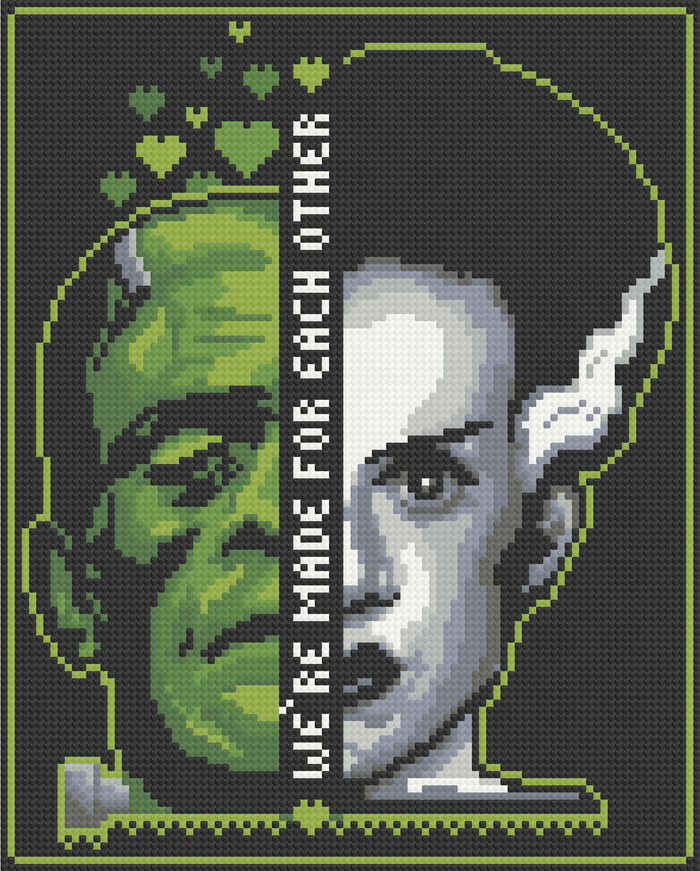 We're Made For Each Other | Pixel Charted | Ready To Ship