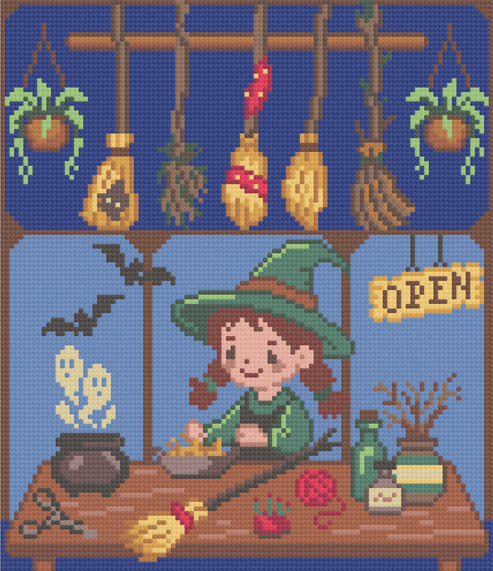 Witchy Broom Shop | Pixel Charted