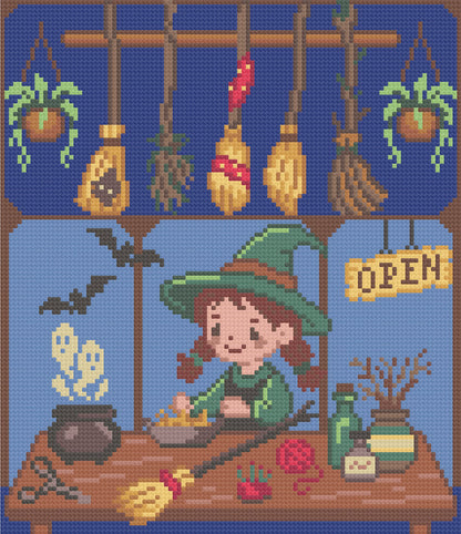 Witchy Broom Shop | Pixel Charted