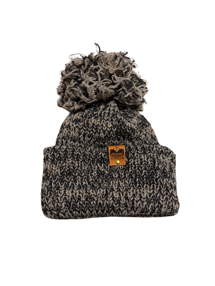 Wool Bobble Hat - Anam na Mara Edition - Heather Mist