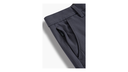 View of model wearing Harris India Ink Workday Khakis, Slim Fit.