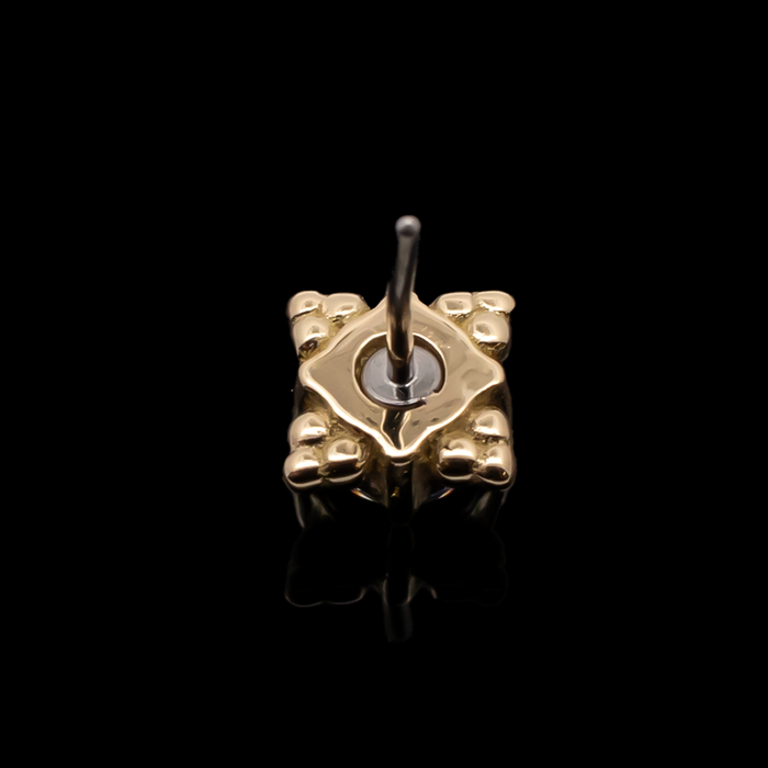 Wren - 18kt Gold Threadless End - Khrysos Jewelry