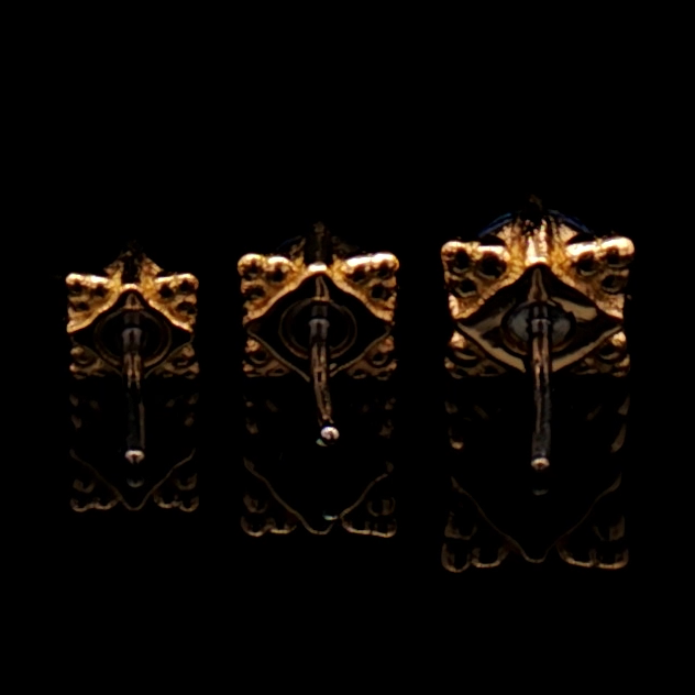 Wren - 18kt Gold Threadless End - Khrysos Jewelry