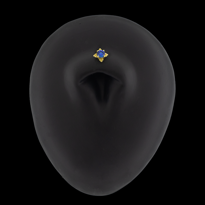 Wren - 18kt Gold Threadless End - Khrysos Jewelry