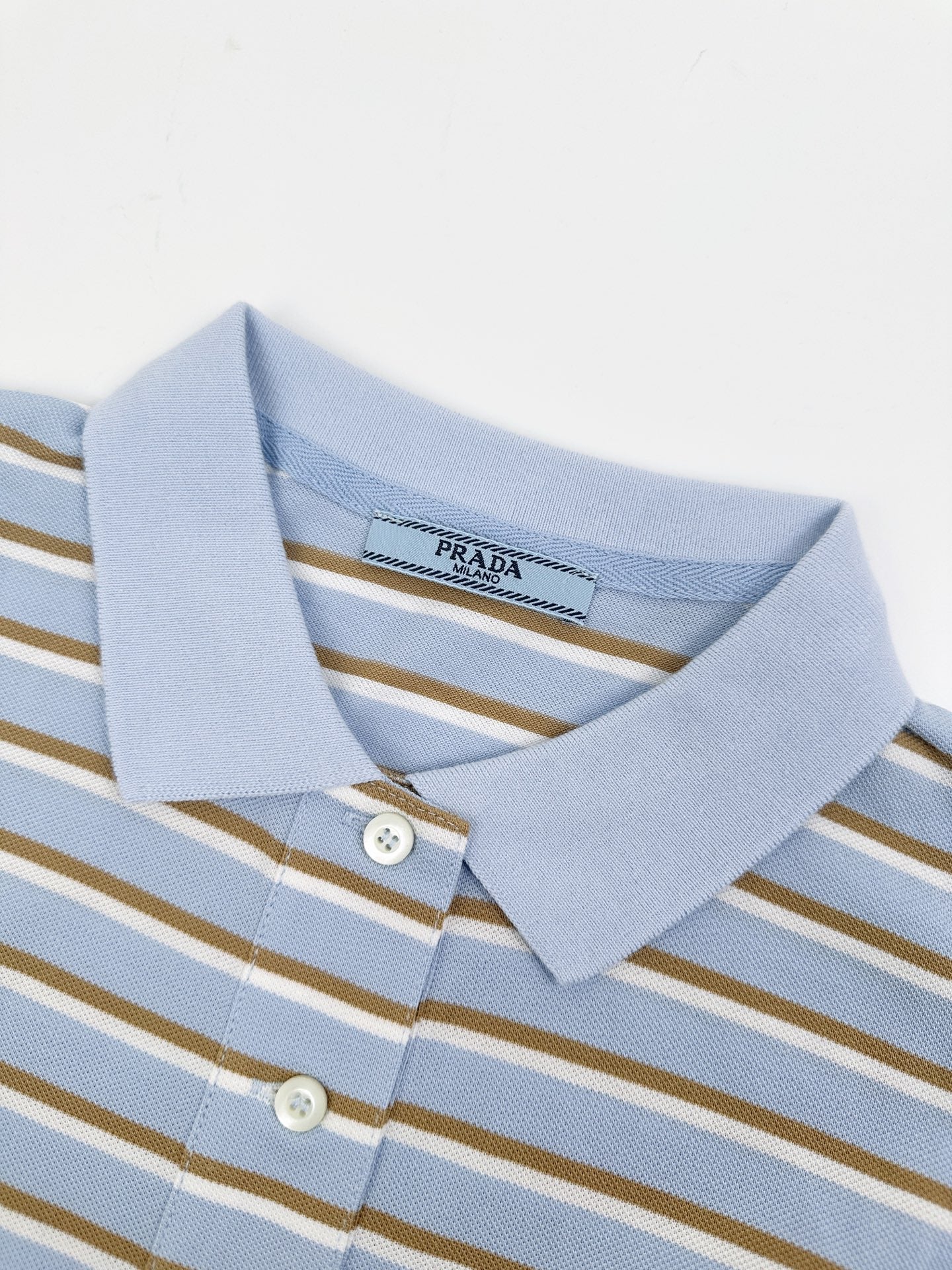 2026 Women’s Triangle Brand Striped Polo Shirt with Triangle Logo (FF708)