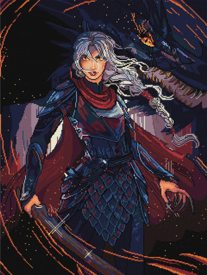 Wyvern Rider | Pixel Charted | Ready To Ship