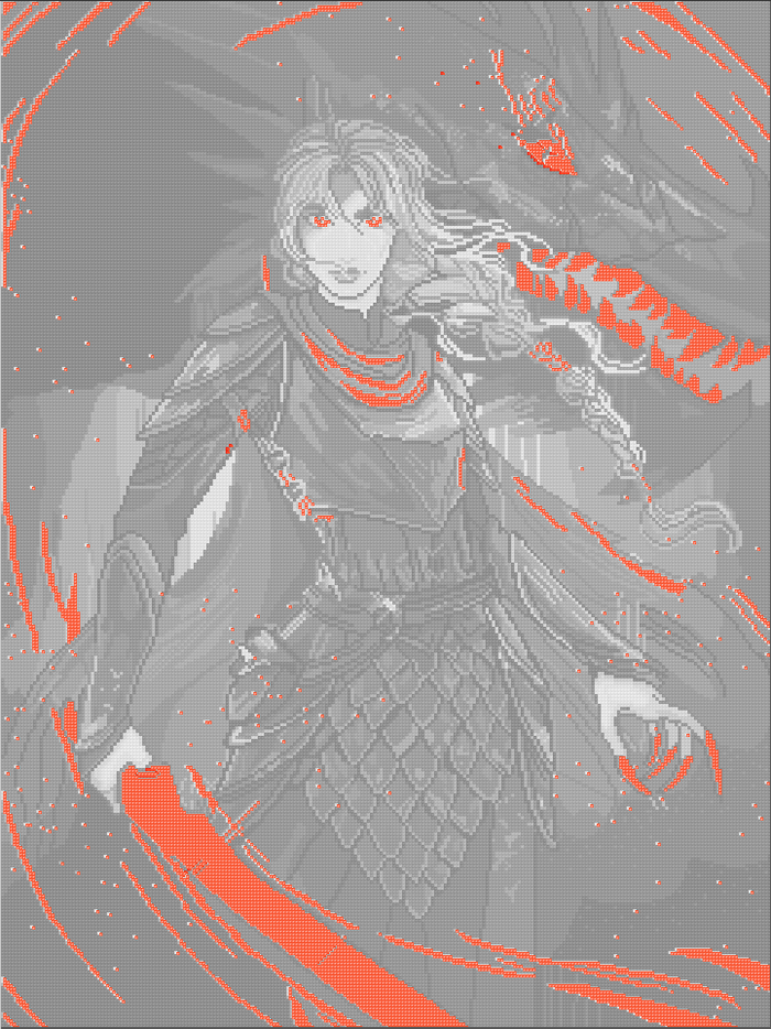 Wyvern Rider | Pixel Charted | Ready To Ship