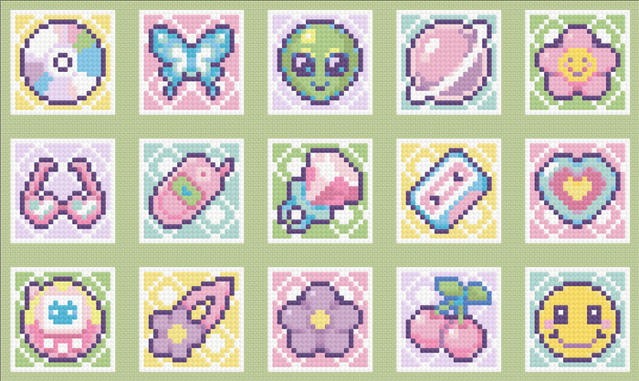 Y2K | Minis | Pixel Charted