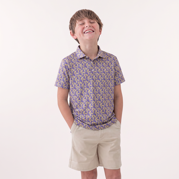 Youth Blitz Performance Polo - Tiger