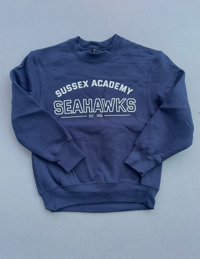 Youth Crewneck Sweatshirt College Style Logo
