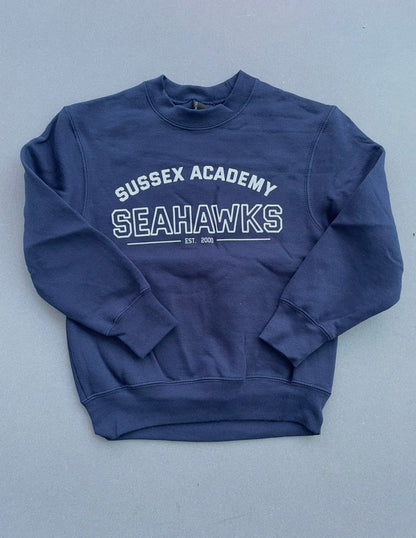 Youth Crewneck Sweatshirt College Style Logo