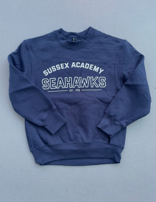 Youth Crewneck Sweatshirt College Style Logo