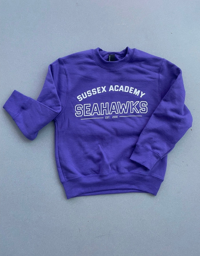 Youth Crewneck Sweatshirt College Style Logo