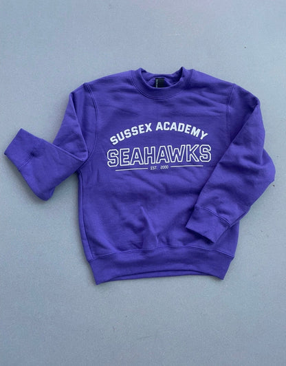 Youth Crewneck Sweatshirt College Style Logo