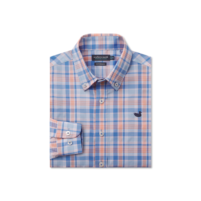 Royal & Orange Plaid