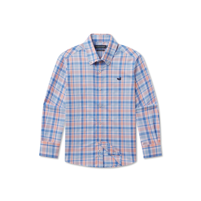 Royal & Orange Plaid | Front
